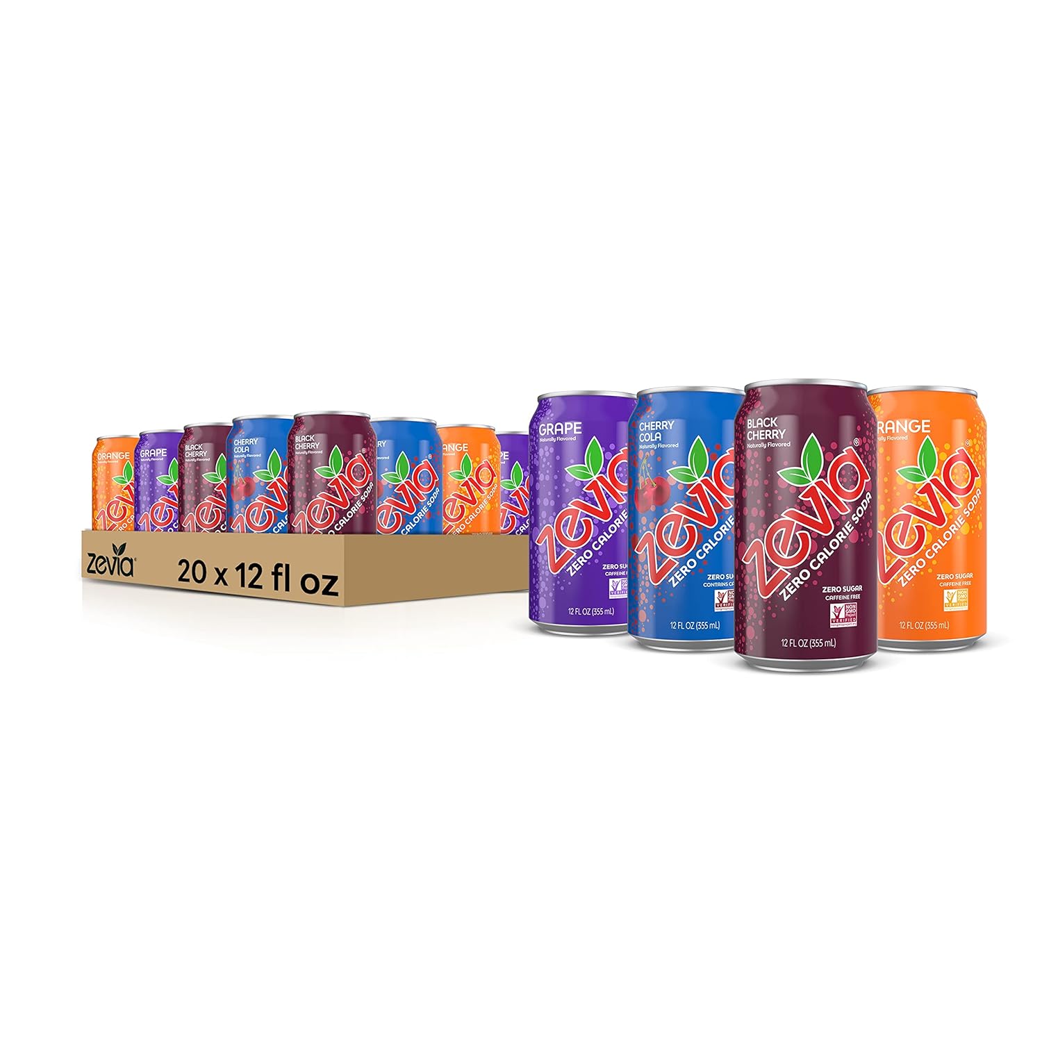 Zero Calorie Soda: Try the Zevia Fruity Variety Pack for a Guilt-Free Refreshment