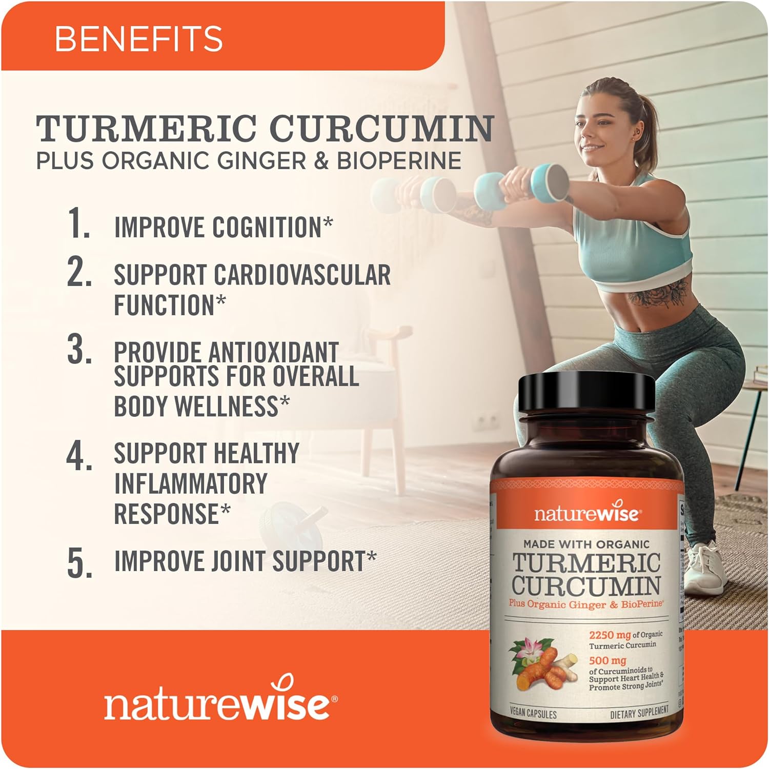 7 reasons to Buy -Curcumin Turmeric Curcuminoids Biopeerine – NatureWise Curcumin Review