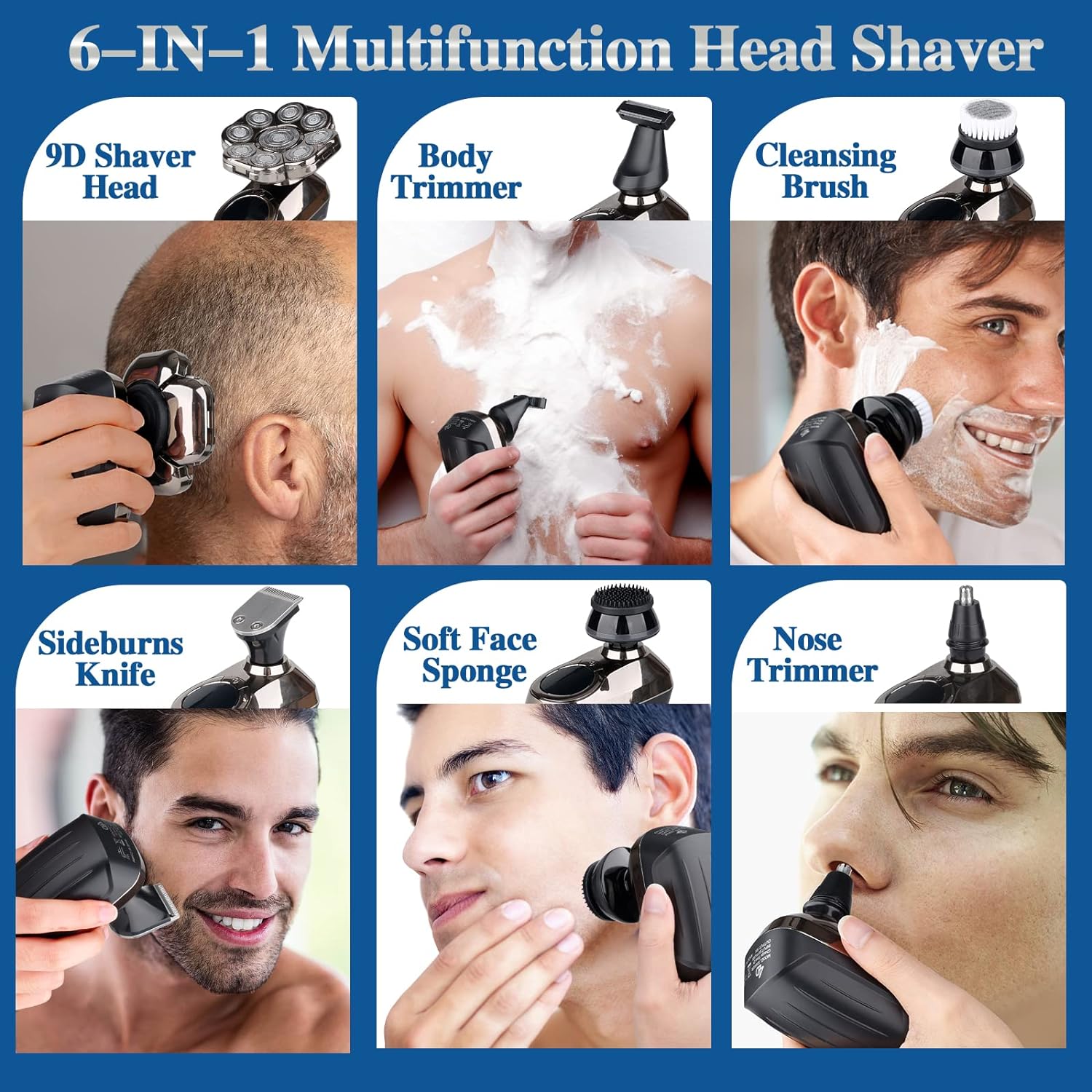 5 Reasons to buy -9D Electric Head Shaver for Bald Men