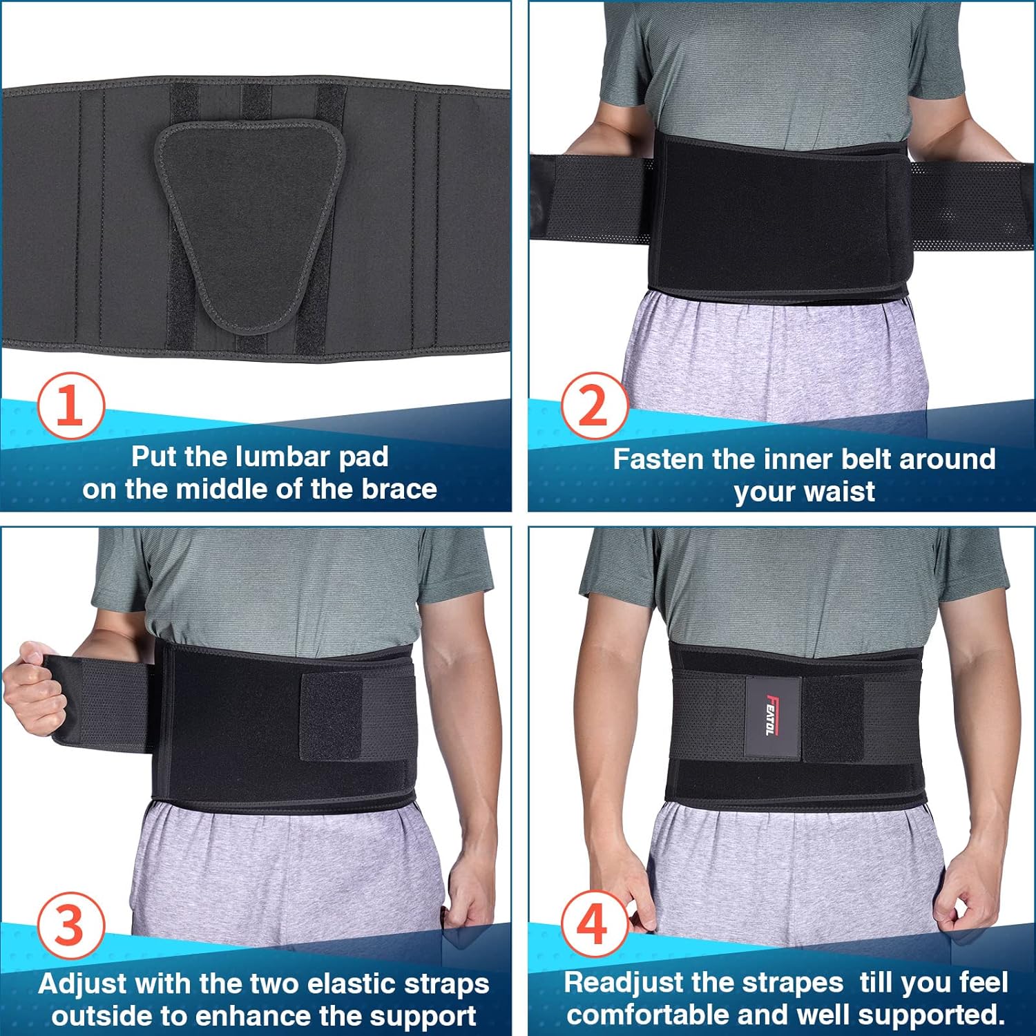 5 reasons to Buy-FEATOL Back Brace Support Belt