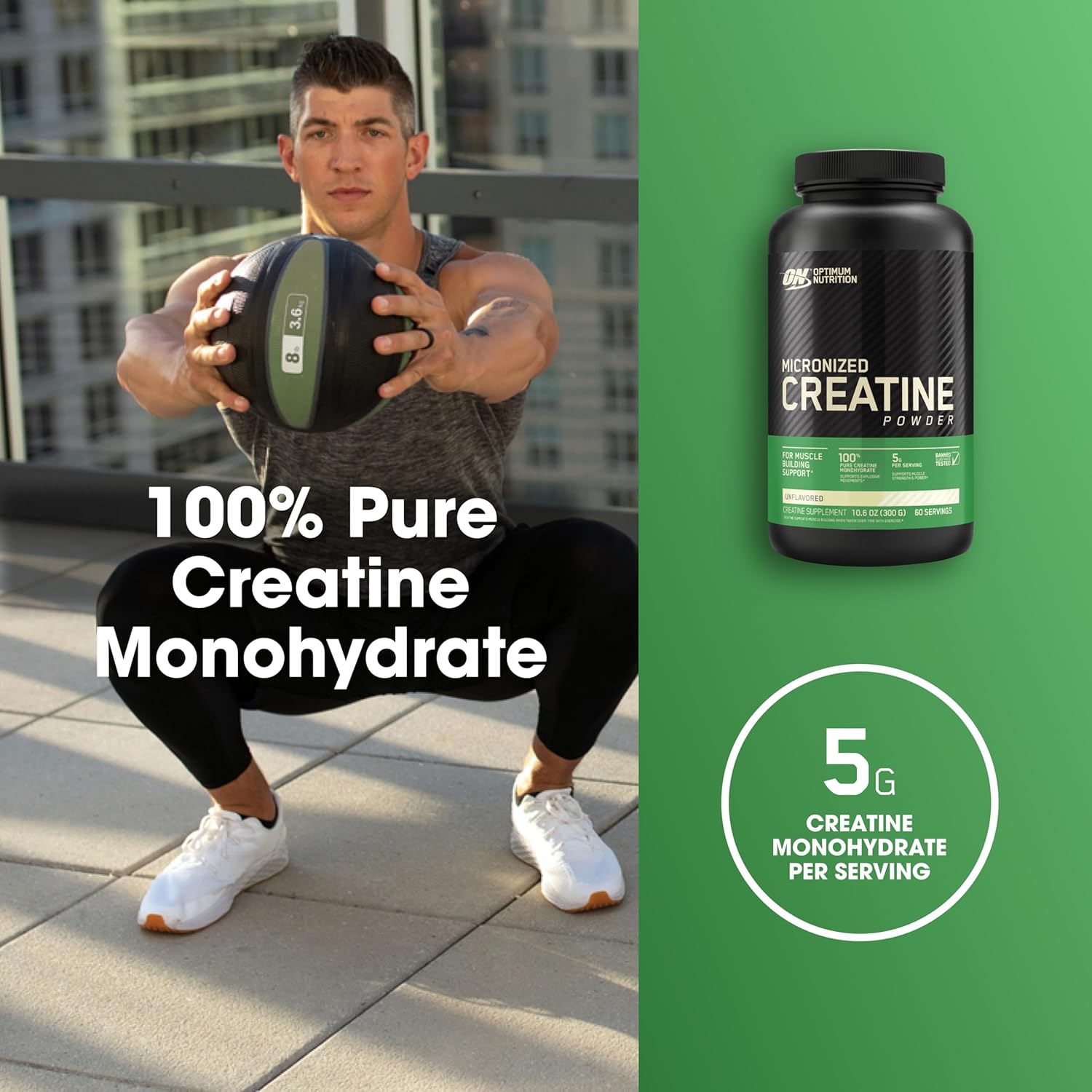 Optimum Nutrition Micronized Creatine Monohydrate